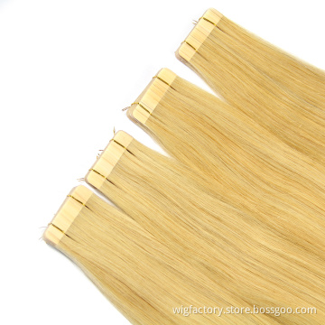 Wholesale extensions skin weft tape in hair extensions human,unprocessed virgin PU tape hair extensions 100% human hair